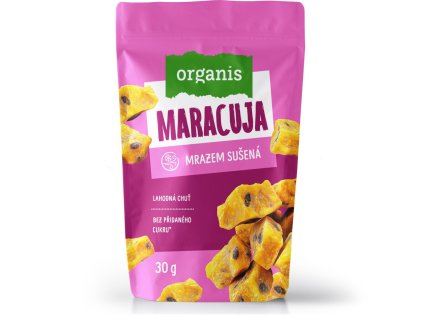 Organis Mrazem sušená maracuja kostky 30g