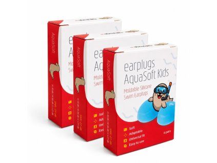 Earplugs Aquasoft kids sada