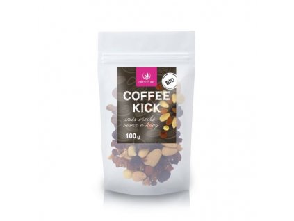 allnature coffee kick smes orechu ovoce a kavy bio 100 g