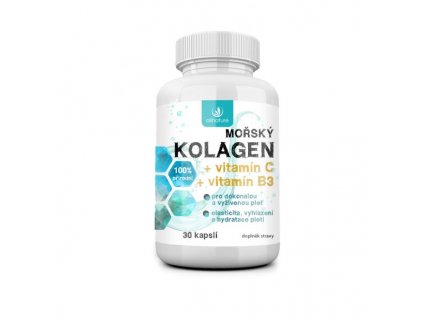 allnature morsky kolagen vit c vit b3 30 cps