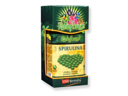 Rainforest Spirulina 500 mg 90 tbl., 100% organický produkt