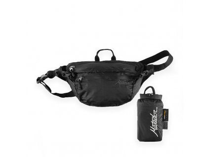 Matador černá skládací ledvinka Hip Pack s pouzdrem
