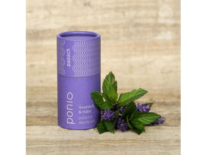 Ponio přírodní deodorant, levandule, máta