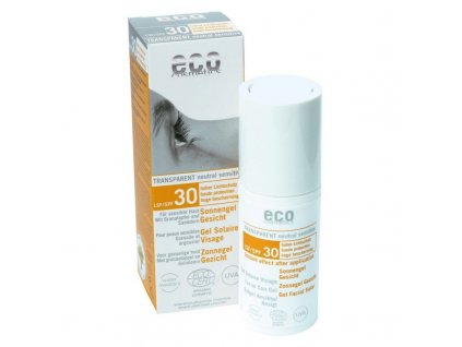 Eco Cosmetics Opalovací transparentní gel na obličej SPF 30 (30ml)