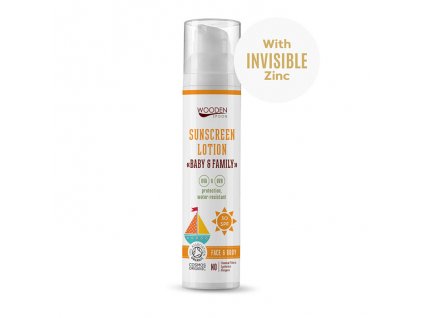 Opalovací tělové mléko Baby & Family SPF 30 WoodenSpoon 100 ml