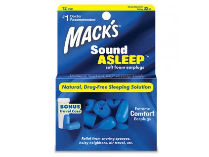 Macks Sound Asleep Špunty do uší na spaní Earplugs cz
