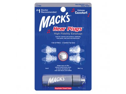Mack's Hear Plugs špunty na hlasitou hudbu High Fidelity Earplugs