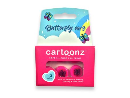 Cartoonz Butterfly ears Silikonové špunty pro děti