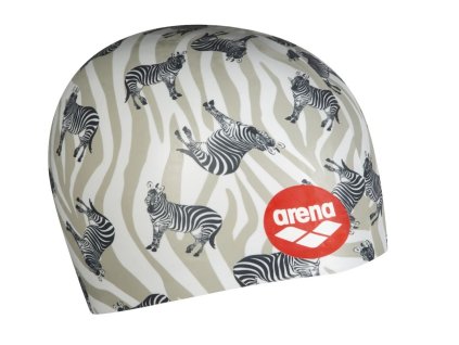 Arena Poolish Moulded Cap Zebra - plavecká čepice