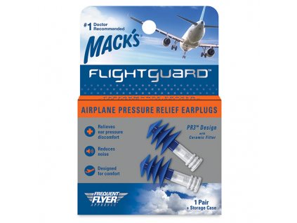 Mack's Flightguard špunty do uší do letadla