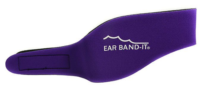 Ear Band-It® Fialová čelenka na plavání Velikost čelenky: Velká (10-99 let)