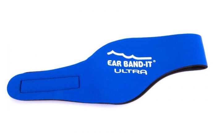 Ear Band-It® Ultra Modrá čelenka na plavání Velikost čelenky: Střední (4-9 let)