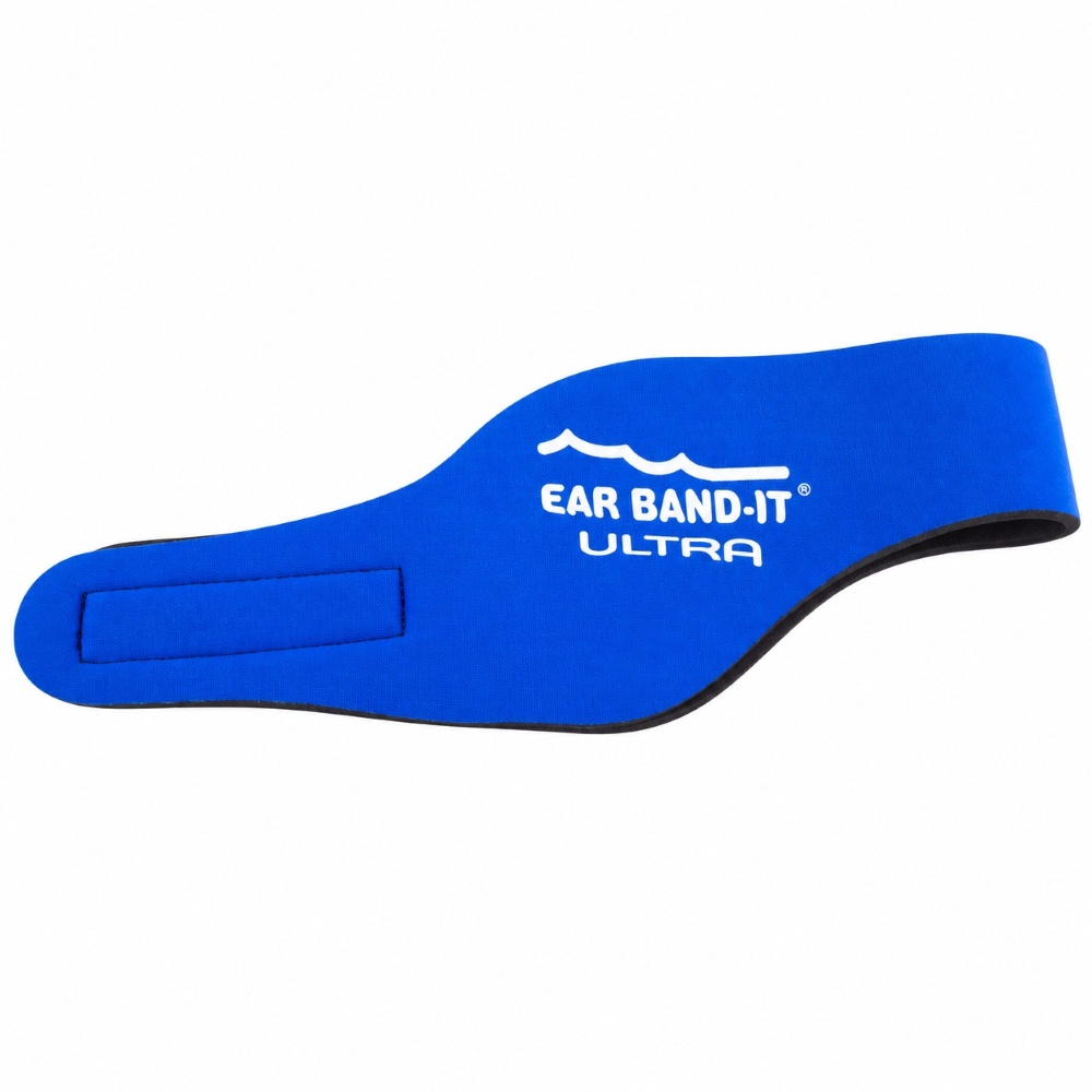 Ear Band-It® Ultra Modrá čelenka na plavání Velikost čelenky: L