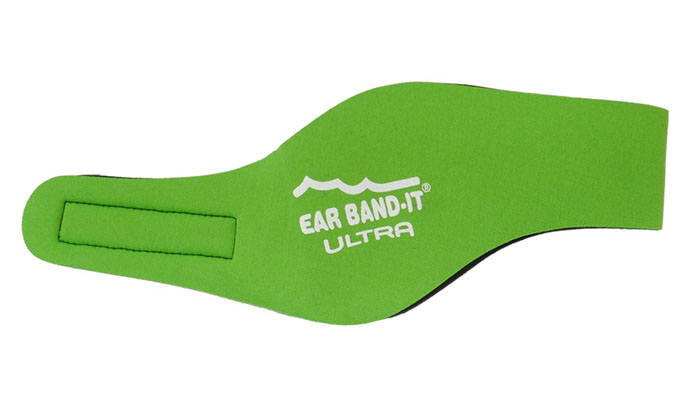 Ear Band-It® Ultra Zelená čelenka na plavání Velikost čelenky: Malá (1-3 let)