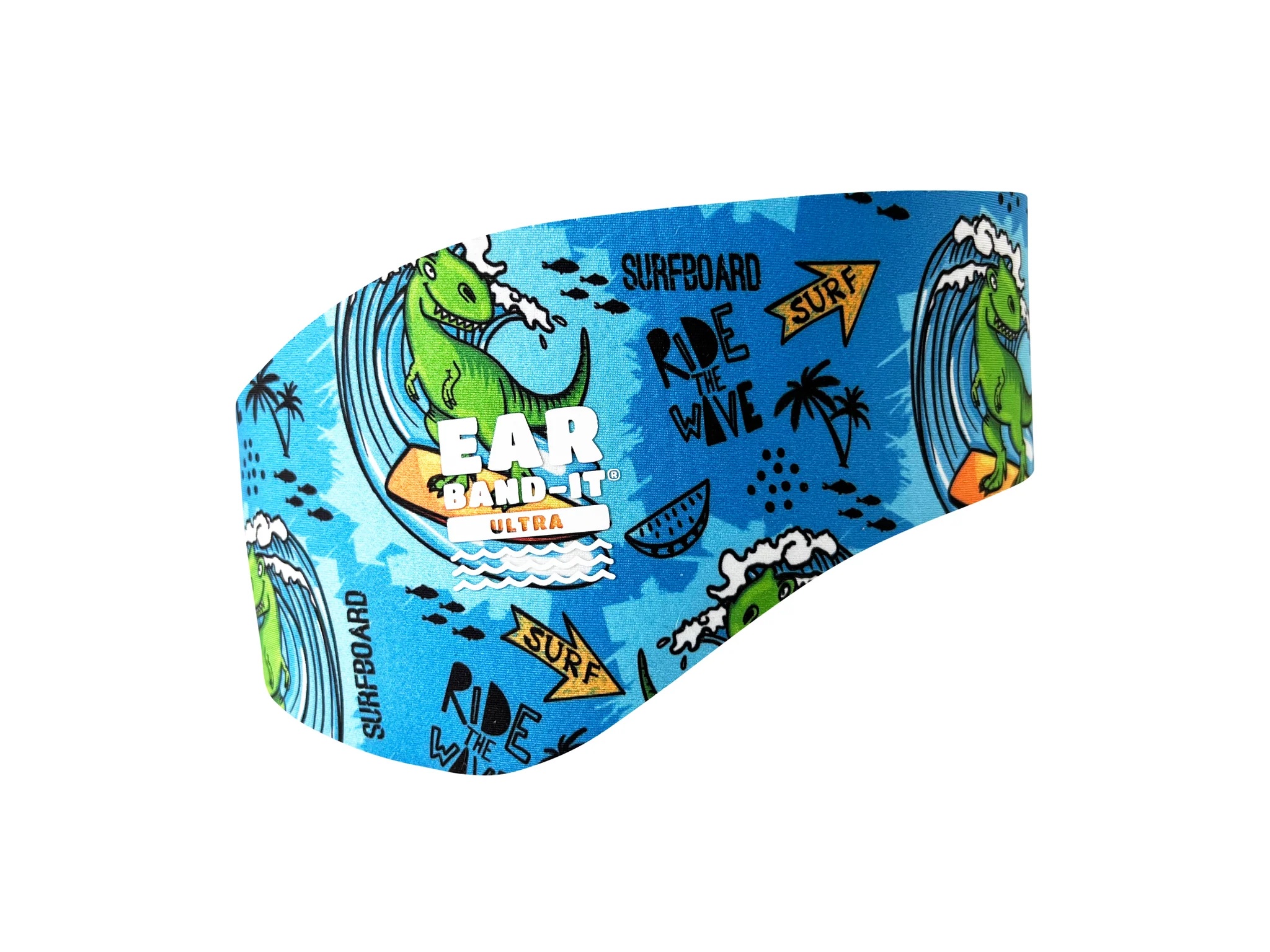 Levně Ear Band-It® Ultra Dinosaurus Čelenka na plavání Velikost čelenky: L