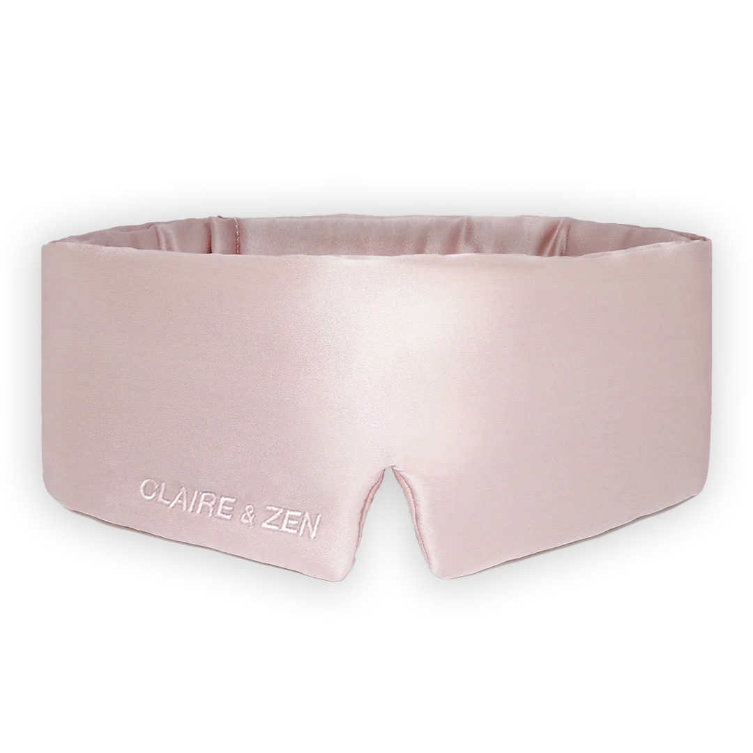 Hedvábná maska na oči na spaní Claire & Zen Barva: Růžová