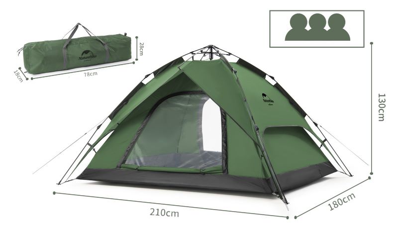 Naturehike rychlostavitelný automatický 3600g (obrázek 3)