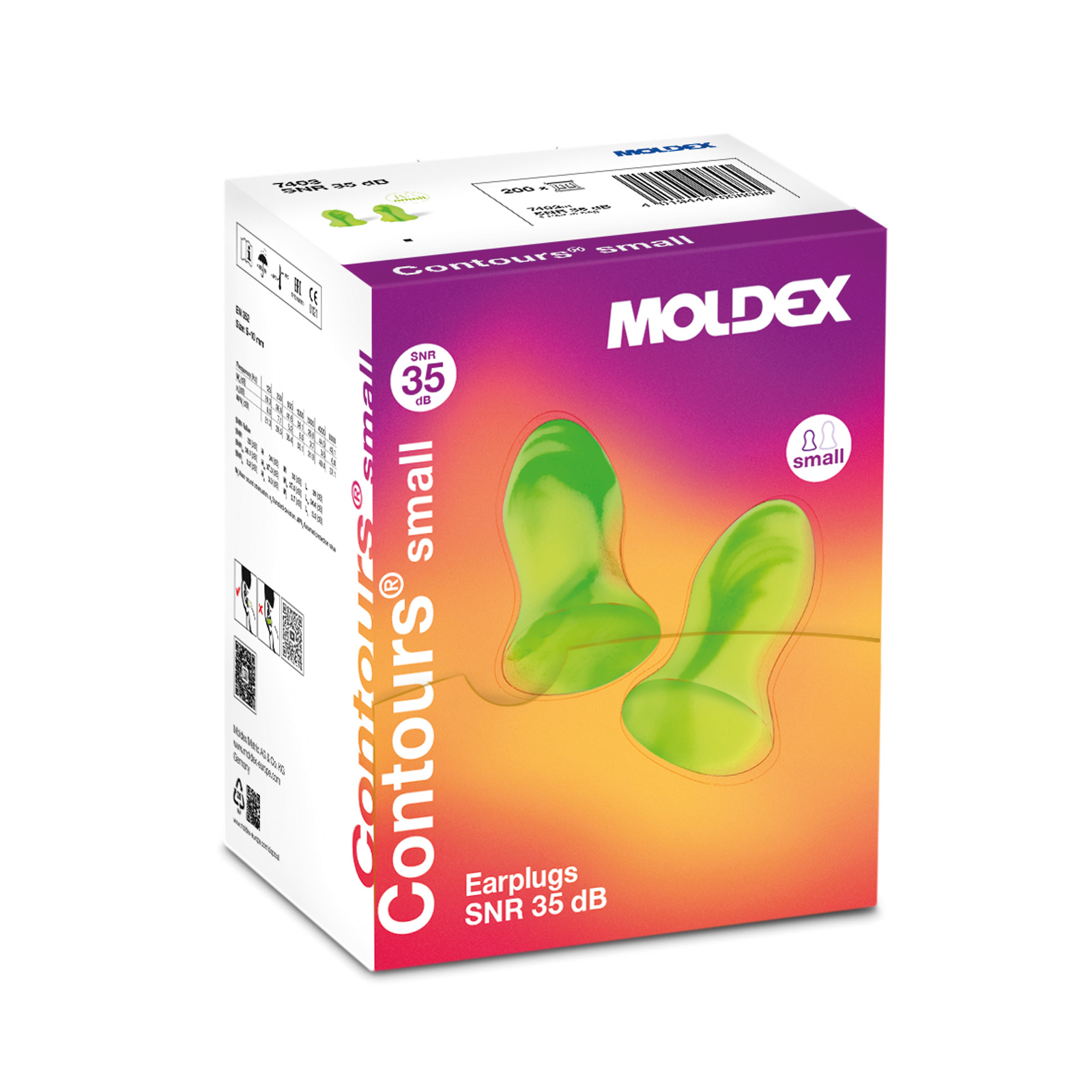 Levně Moldex Contours® 7403 small - 200 párů