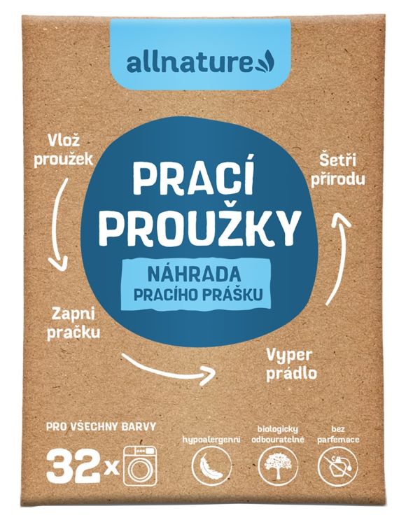 ALLNATURE Prací proužky 16 kusů 32 praní