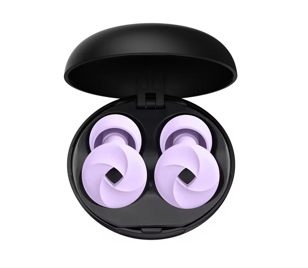 Levně Sleep Earplugs špunty do uší s usazovacím kroužkem Barva: Fialová