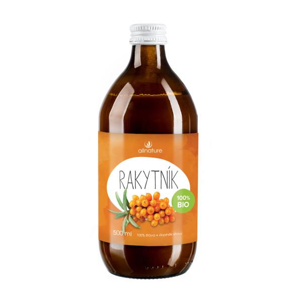 Allnature Rakytníková šťáva 100% Bio 500 ml