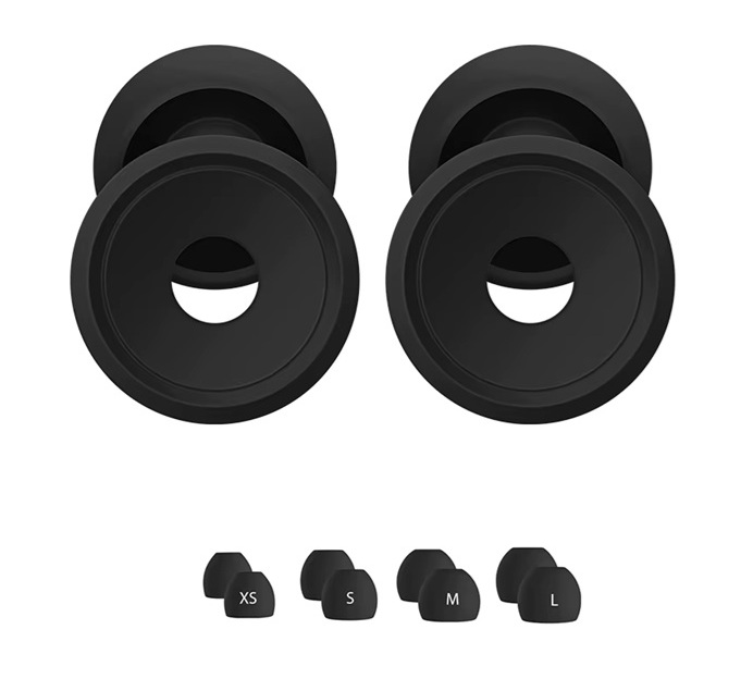 Levně Earplugs špunty do uší s usazovacím kroužkem Barva: Černá