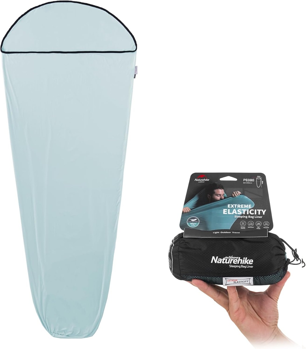 Naturehike Extrémně elastická vložka do spacího pytle 360 g Barva: Modrá