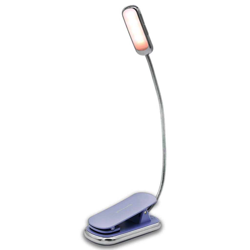 Levně Glocusent Posh LED Lampička na čtení s CLIP-ONEM Barva: Fialová