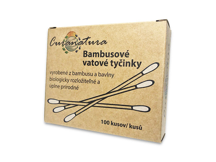 Curanatura vatové tyčinky do uší (100ks)