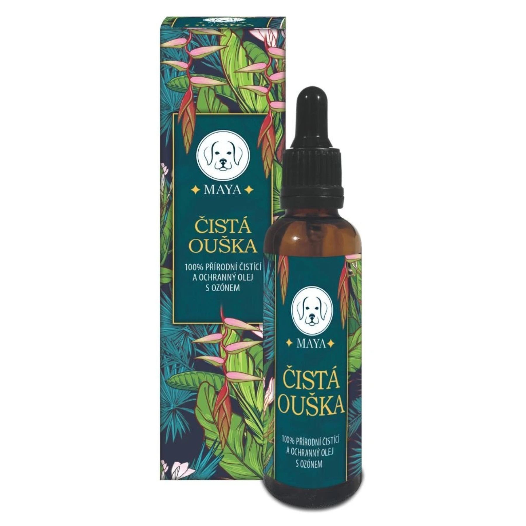 Levně MAYA Ochranný olej s ozonem pro psy – Čistá Ouška 50 ml
