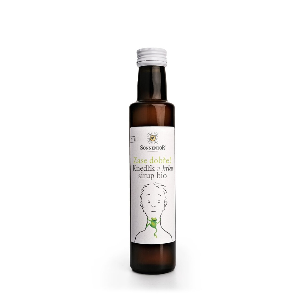 Sonnentor Knedlík v krku sirup Bio 250 ml