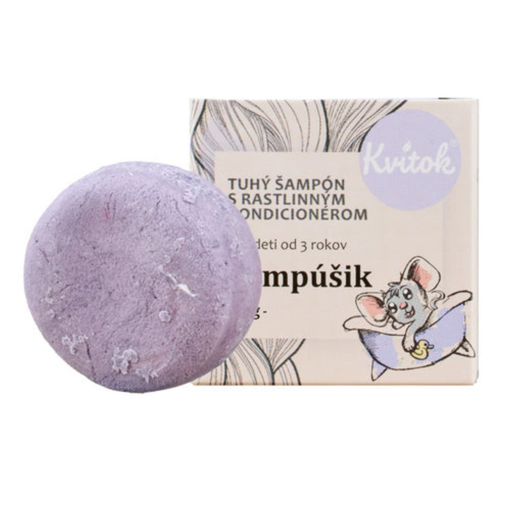 KVITOK Dětský tuhý šampon šampušik 25 g
