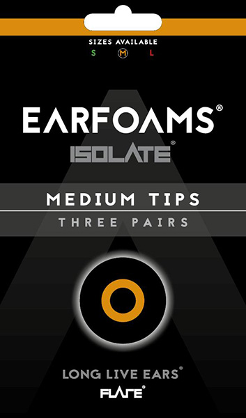Earfoams® Isolate náhradní polštářky - 3 Páry Velikost: M