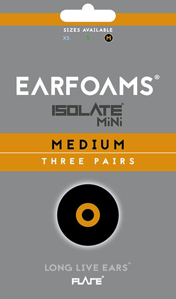 Earfoams® Isolate MiNi náhradní polštářky - 3 Páry Velikost: M