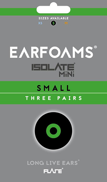 Earfoams® Isolate MiNi náhradní polštářky - 3 Páry Velikost: S