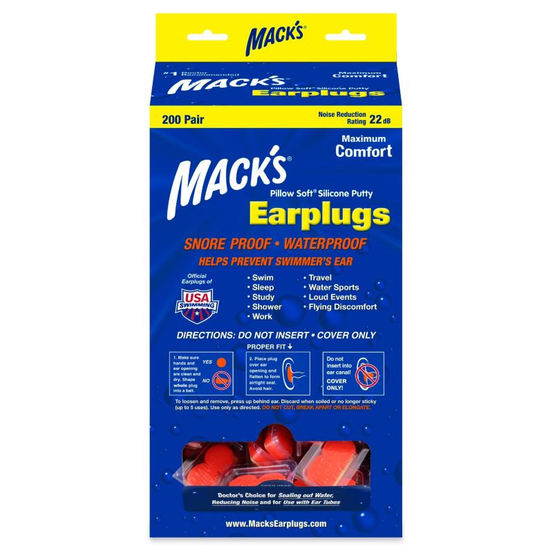 Levně Mack's Snore Mufflers™ Množství v balení: 200 párů