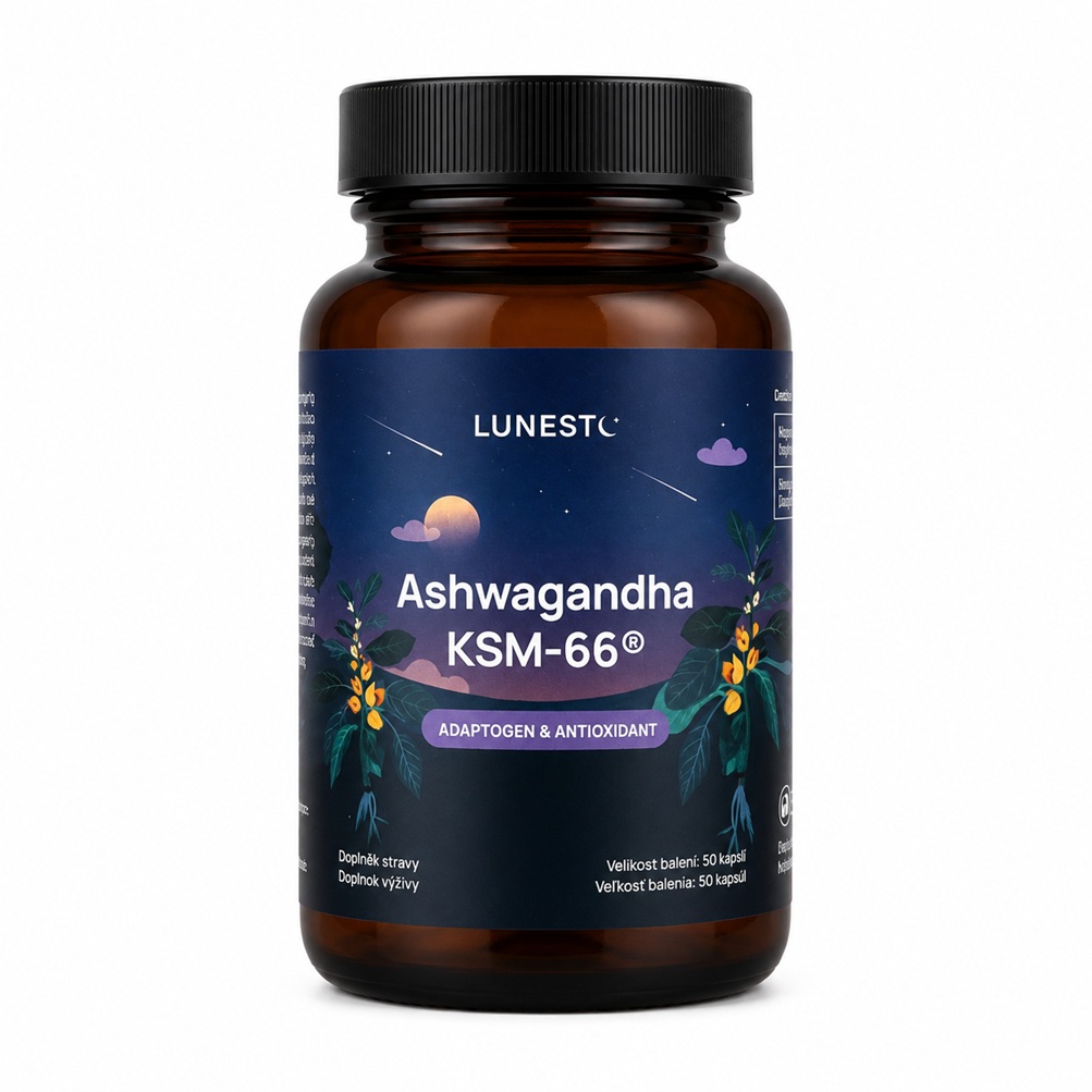 Lunesto Ashwagandha KSM-66® 50 kapslí