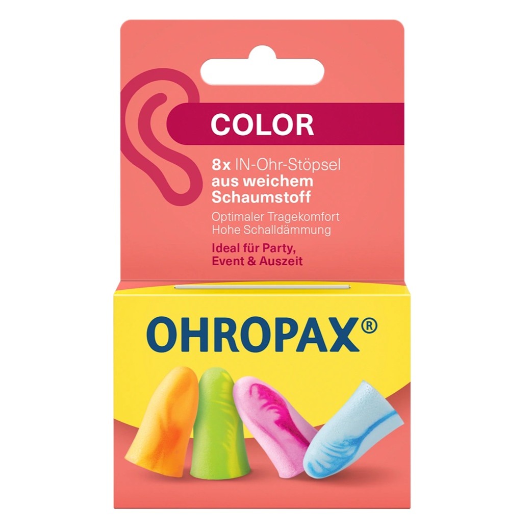 Ohropax Color Špunty do uší 8 ks