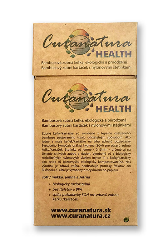 Curanatura Bambusové kartáčky Health (soft) - 12 ks