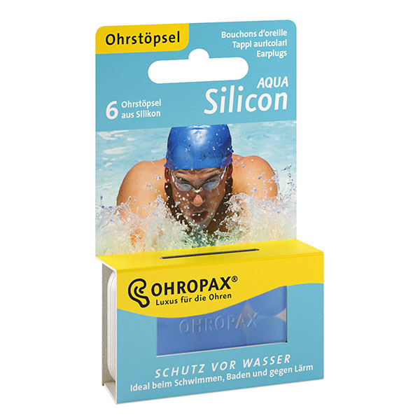 Ohropax Silicon Aqua Silikonové špunty na plavání - 3 páry