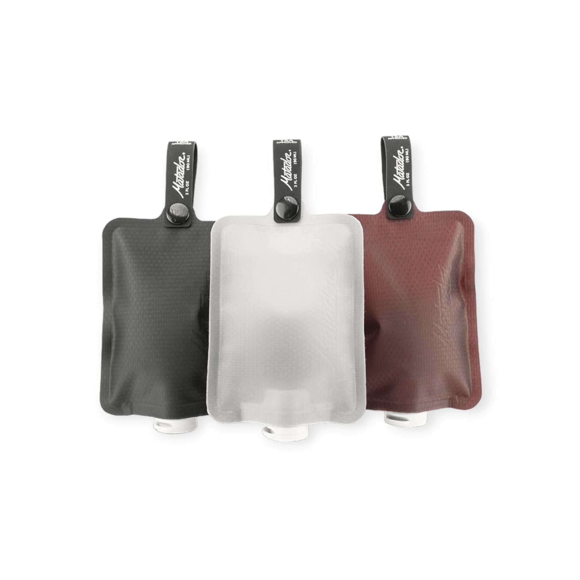 Levně Matador cestovní sada lahviček FlatPak™ Toiletry Bottle - 3 ks Barva: Černá / burgundská / bílá