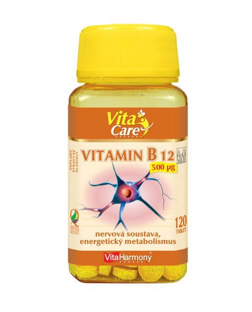 VitaHarmony Vitamin B12 - 120 tablet s okamžitým účinkem