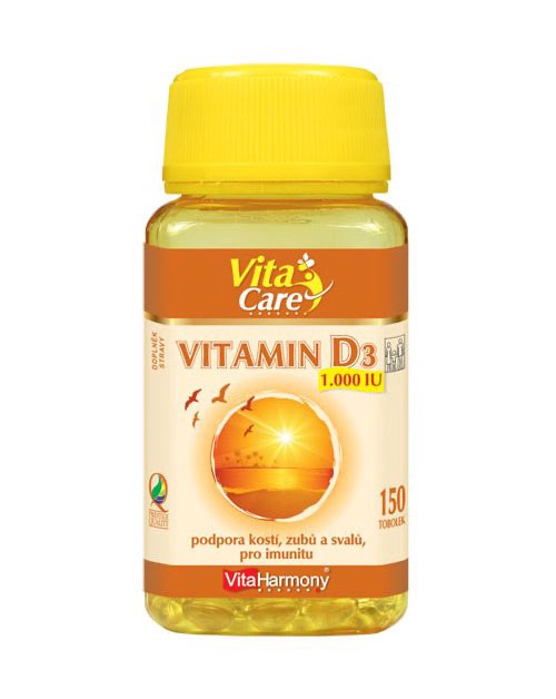 VITAHARMONY Vitamin D3 1000IU 150 tobolek