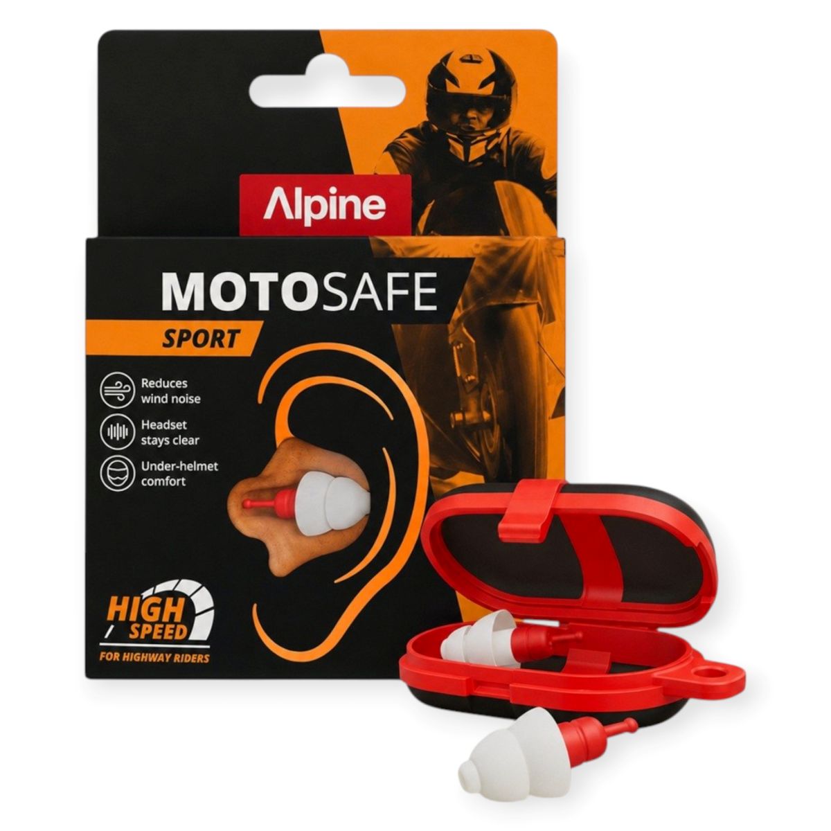 Alpine MotoSafe Race špunty do uší 1 pár