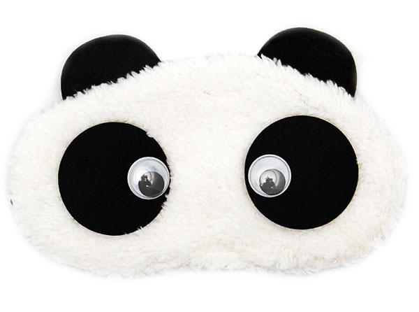 Panda Červené Srdce Maska na oči na spaní