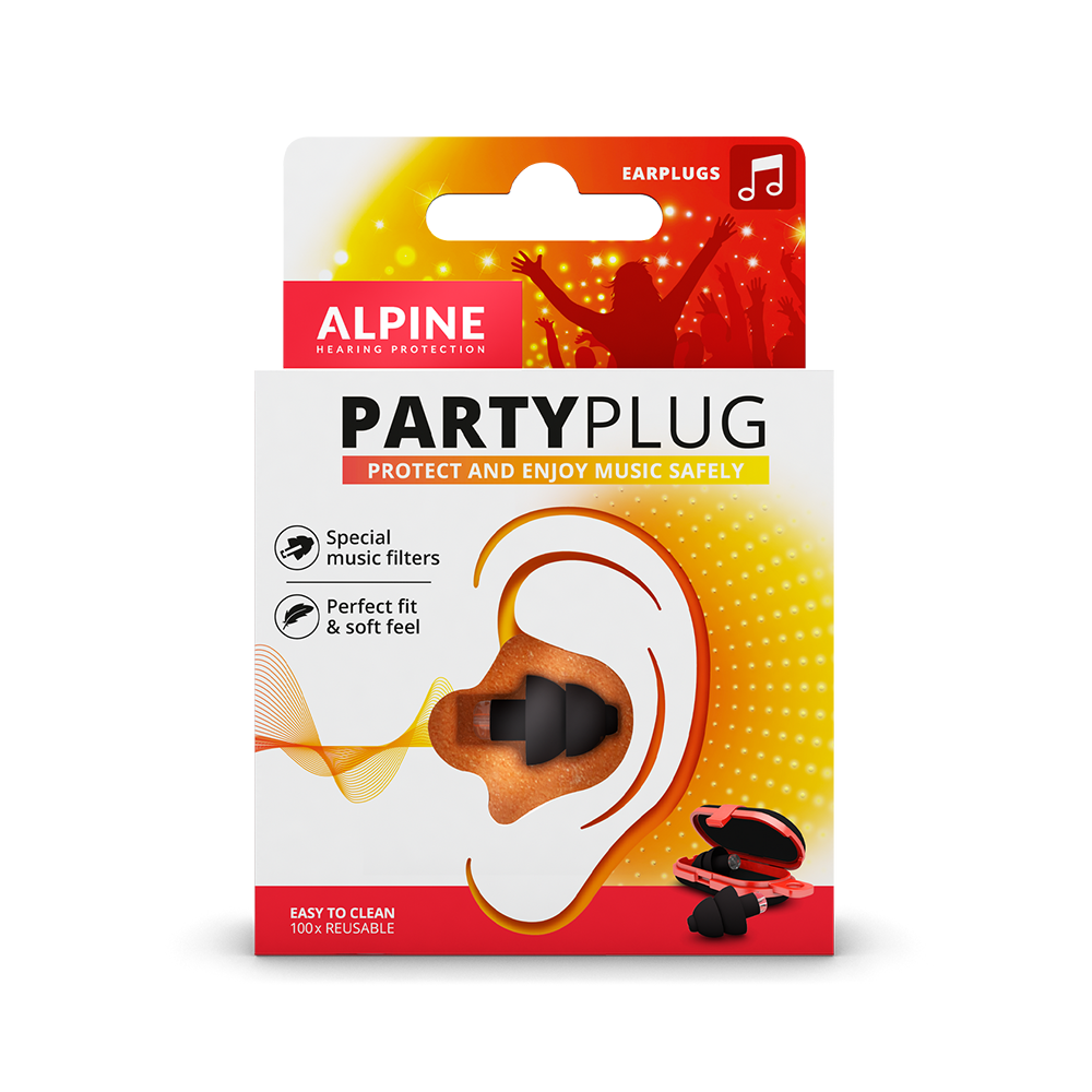 Alpine PartyPlug Transparent Chrániče SNR 19 dB 1 pár Barva: Černá