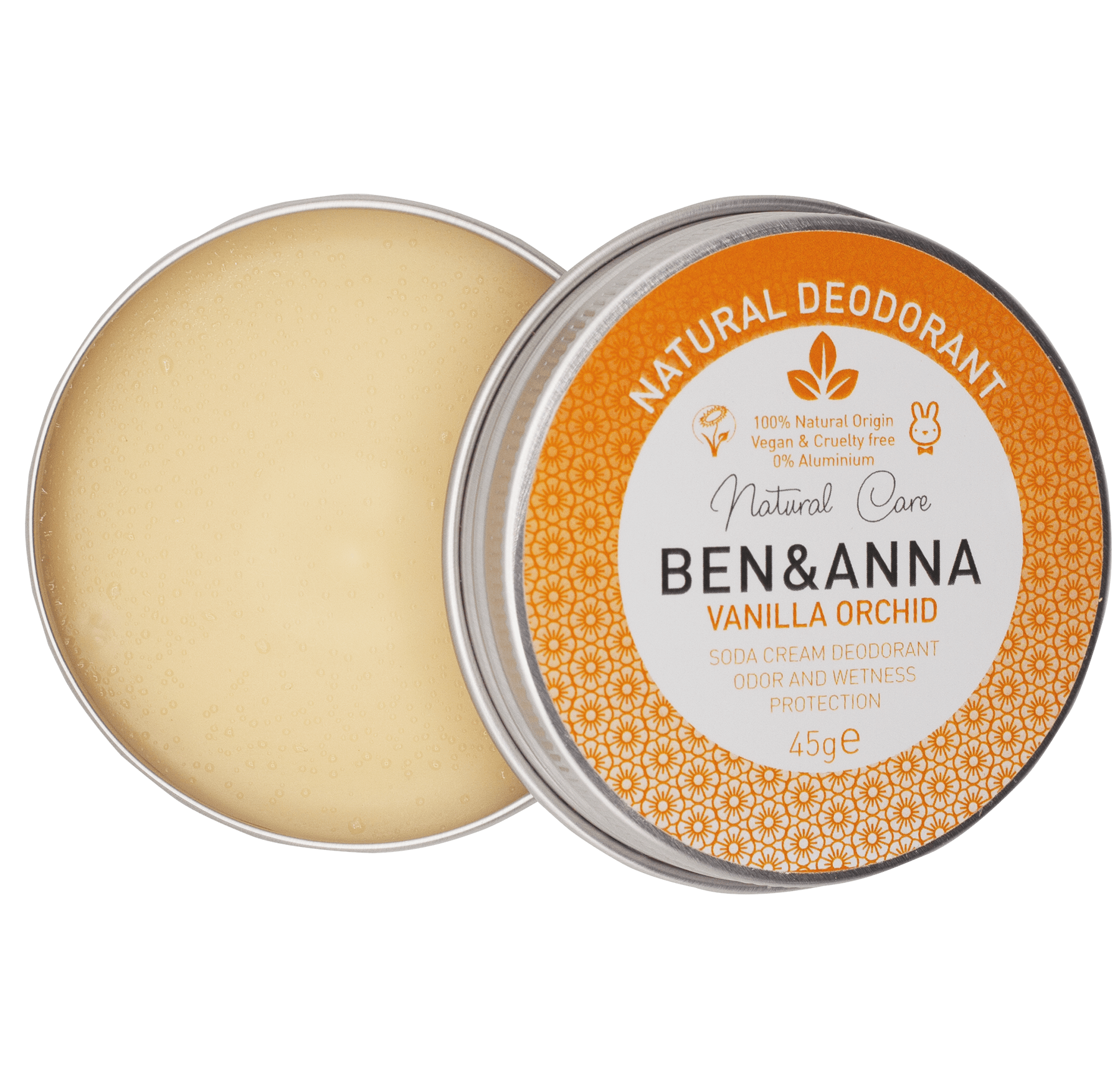 Levně Ben & Anna Krémový deodorant (45 g) - Vanilková orchidej