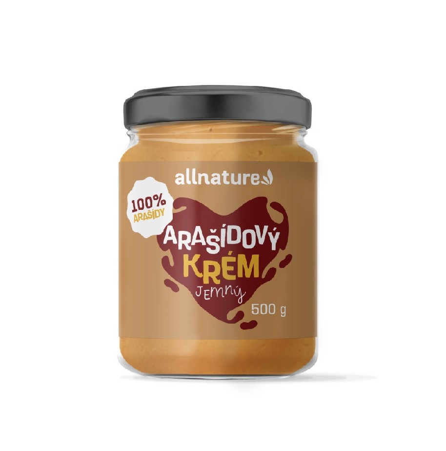 Allnature Arašídový krém jemný 500 g