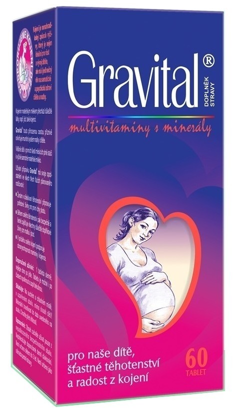 Levně Gravital® - multivitaminy pro těhotné a kojící ženy - 60 tbl.