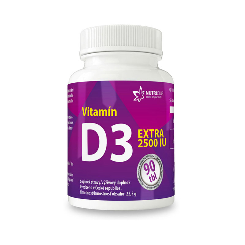 Nutricius Vitamín D3 Extra 2500IU 90 tablet